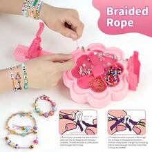 Handmade Bracelet Making Kit, Children's DIY Friendship Bracelet Making Set, Includes Letter Beads, Mixed Color Beads, Braiding Rope And Braiding Tools, Suitable For Girls Aged 8 And Above As Handmade Jewelry Craft Gift - Multicolor - View 5
