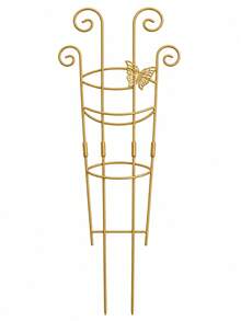 Portable Plant Stem Support Rack, Stackable Iron Space-Saving Climbing Frame, Lightweight Flower Stand For Indoor Plants, Suitable For Women, Windowsill, Room, Bedroom, Home Garden Decoration, Flower Pot Accessories, Indoor Flower Pot - One Size - View 12