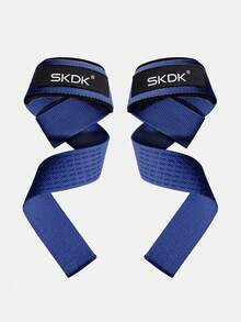 SKDK 1 Pair Adjustable Weight Lifting Wrist Wraps, Fitness Strength Training Deadlift Wrist Support - Blue - View 9