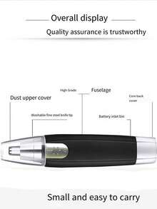 Nose & Ear Trimmer - Black - View 6