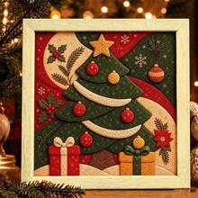 Kit Dekorasi Seni Tusuk Kain Natal DIY untuk Dewasa, Kerajinan Seni Dinding Mosaik Tanpa Jahit dengan Bingkai dan Alat, Dekorasi Rumah Liburan Buatan Tangan yang Menenangkan, Hadiah Natal, Set Kerajinan Kreatif - MultiWarna - View 9