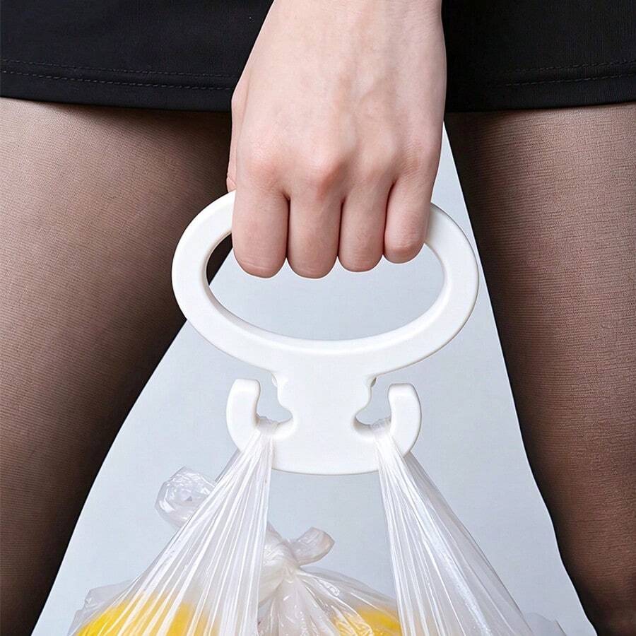 1pc/2pcs Shopping Bag Handle, Prevents Plastic Bag Cuts, Effortless Shopping Tool Handle, Finger Protection Pull Handle, Heavy Object Lifter, Also Suitable For Kitchen And Other Fixed Storage Hanging Racks - Multicolor - View 1