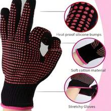 Heat Resistant Aramid Gloves With Silicone Non-Slip Dots, Multi-Purpose Gloves For BBQ, Oven & Hair Styling - View 3