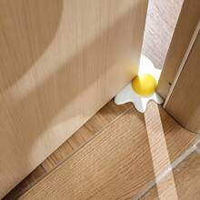 1pc Creative Egg-Shaped Anti-Pinch Door Bottom Pad, Non-Slip Floor Door Stopper, Baby Anti-Pinch Door Stopper Easy To Install - Multicolor - View 2