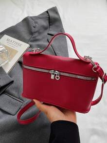 1pc Kids Mini Handbag, Detachable Shoulder Strap Crossbody Small Square Bag, Daily One Shoulder Carry Bag, Simple Small Bag, Suitable For Girls/Girl/Students/Young People, Applicable For Daily, Shopping, Outings - Multicolor - View 15