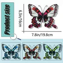 Colorful Butterfly Hanging Decor, Home Wall Decoration Ornament - Butterfly - View 3