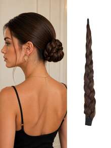 Self-Winding Bun Wig Hair Tie, Magic Wand Braid, Creates An Elegant Updo, A Stylish Hair Accessory Suitable For Women's Everyday Wear And Parties. - Multicolor - View 8
