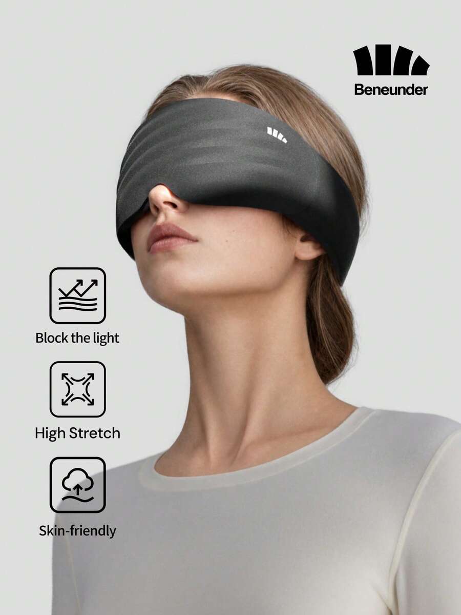 Beneunder Zero-Pressure 3D Blackout Eye Mask LC013 - Twilight Black - View 1