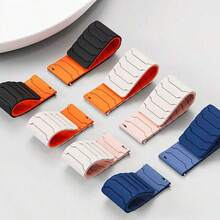 22mm Magnetic Silicone Watch Band, Compatible With Huawei Watch GT5 GT4 3 46mm And Balance - 22mm - View 5