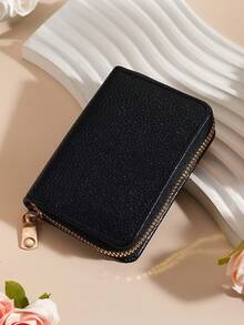 1pc Fashion Travel Business Ultra-Thin Card Holder, Minimalist Compact Portable ID Card Wallet, 11-Slot Card Holder, Coin Purse - Multicolor - View 18