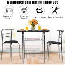 Dining Table & Chair Sets - Black - View 6