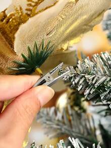 20pcs Metal Alligator Hair Clips, Durable Decorative Clips For Christmas Trees, Wreaths, Holiday Decorations, Party And DIY Hair Accessories - Multicolor - View 4