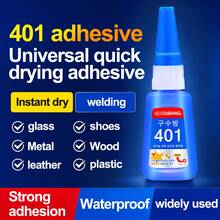 1/2/3 pcs Lem Super 401 Lem Las Listrik Kuat, Lem Perbaikan Sepatu, Agen Las Keramik Logam Plastik, Perekat Universal Serbaguna Cepat Kering - lem super - View 1