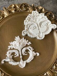 Mirror Frame European Decorative, Embossed, Baroque Style, Wall Decor, Silicone Mold, Decorative Mold, Suitable For DIY, Resin Crafts Pendant - Style - View 6