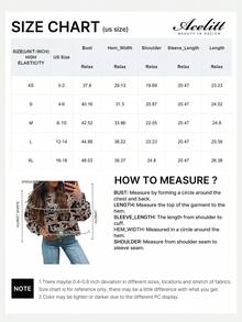 Acelitt Women's Fashionable Brown Western Style Contrast Color Loose Knit Sweater, Winter - Multicolor - View 2