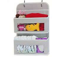Over-The-Door Hanging Storage Organizer, 5-Tier Hanging Door Storage Bag With 5 Large Capacity Pockets, Anti-Tilt, 44 Lbs Load Capacity, Suitable For Bedroom, Bathroom, Storage Room, Nursery - Dark Grey - View 15
