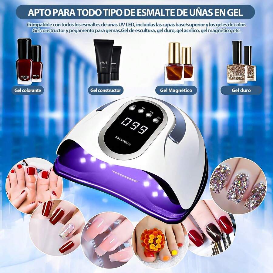 Nail Curing Lamps & Dryers - White - View 1