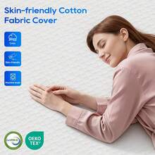 **Colchones Individuales, Colchón Individual, Colchón de Espuma Individual, Colchón Individual Foam, Mattress, Colchón de Espuma Viscoelástica de Gel Individual de 8 Pulgadas, Sueño Fresco, Alivio de Presión, Firmeza Media CertiPUR-US** - Blanco - Ver 10