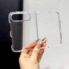 適用於 iPhone 18 Duo 可摺疊手機殼 全新 Phantom Shield 氣囊防摔 矽膠軟殼 橫條紋 全包覆 多角度保護 鏡頭保護蓋 多色 中性款 - 無色 - 查看 7