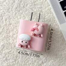 5 buah Pelindung Kabel Charger Motif Sapi Kartun, Cocok untuk Kabel Data Ponsel, Pelindung Kabel Charging Anti-Patah, Casing Pelindung Charger Cepat 18/20W, Pelindung Pembungkus Kabel - MultiWarna - View 2