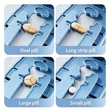 Cortador de pastillas portátil premium 1/2 cortador de tabletas preciso 3/4 1/4 tijeras divisoras de medicamento Euthyrox - Unitalla - Ver 9