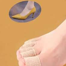 1 Set 5 Rolls, Self-Adhesive Toe Protectors - Elastic Fabric, Prevents Friction From High Heels And Shoes, Breathable And Portable, Suitable For Outdoor, Sports, Travel, Office And Home Use - View 3