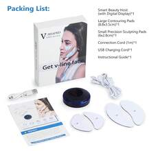 Hailicare Facial Massager With EMS Microcurrent & Vibration, Electric Face Sculpting Device For Jawline, Facial Contouring & Skin Care, 19 Modes Adjustable Face Lifting Massager - White - View 11