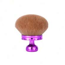 1pc 75/85mm Wide Kabuki Body Makeup Brush, Large Dense Foundation Powder Brush, Wet & Dry Use, Suitable For Legs, Back, Face, Body Contour, Contouring, Concealing, Blushing, Bikini Beach Glow Makeup, Creating Smooth Flawless Bronze Tan/Sunscreen/Self-Tanning Cream Application - Multicolor - View 19