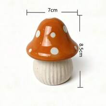 Creative Ceramic Original Mushroom With Lid Dust-Proof Personalized Toothpick Holder Restaurant Toothpick Can Floss Box Cute Storage Jar - View 6