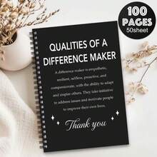 1pc Of Humorous Boss'S Day Spiral Notebook Travel Journal, Ideal For Work And Office Planning, Appreciation Gifts For Employees And Company Teams, Meeting Notepad, Thank You Gifts For Colleagues And Leaders - One Book (50 Pages, 100 Pages) - View 13