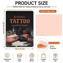 4pcs 2mm Thick Double-Sided Blank Silicone Tattoo Practice Skin, Professional Tattoo Training Skin, Suitable For Tattoo Machine Practice, Beginner Tattoo Supplies - View 6
