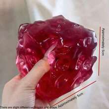 1pc Large Transparent Square Cheese Squishy, 2026 Slow Rebound Stress Relief Toy, Creative Decompression Gadget, Suitable As Collectible Gift, Holiday Gift, Birthday Gift For Friends - Multicolor - View 11