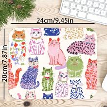 1pc Colorful Hand Drawn Cute Cat Desk Mat, Multi-Purpose Makeup Nail Art Table Pad, Large Non Slip Desktop Protector S/M/L/XL - View 7