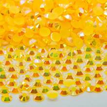 4MM5020PCS Jelly AB Colorful Circular Flat Bottom Resin Rhinestone Flat Bottom Crystal Diamond Nail Art Handmade DIY Fabric Decorative Diamond - 4mm-5020PCS - View 16