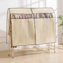 1pc Non-Woven Fabric Cover, Clothing Dust Cover, Standing Clothes Rack Dust Cover, Home Hanging Clothes Rack Cover - Multicolor - View 2