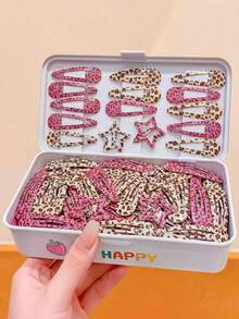 100/60/36/24/12pcs Multi-Color Printed Hair Accessories Set, Y2K Sweet Cute Hair Clips - Suitable For Girls And Women, Daily Essential - Multicolor - View 19