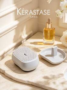 Kérastase 銀色折疊旅行髮梳 便攜迷你按摩梳 - 白色 - 查看 3