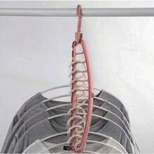 3pcs/6pcs/12pcs Set, 11-Tier Multi-Color Foldable Clothes Rack, Multi-Function Non-Slip 360° Rotating Plastic Bedroom Wardrobe Hanging Rack, Towel Rack, Suitable For Room Wardrobe And Portable Wardrobe Storage, Coat Rack, Drying Rack, Room Decor Bag Organizer, Increases Closed Storage Capacity To 3.2 Cubic Feet, Lightweight, Ideal For Bedroom, Storage Shelf, Home Organization Multi-Function Rack, Home Clothes Storage - View 3