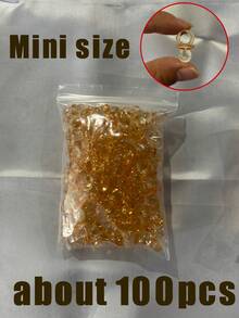 200個迷你0.86英吋棕色琥珀透明壓克力奶嘴，中性嬰兒洗禮派對桌飾，大宗棕色奶嘴，寶寶週歲生日派對小飾品，性別揭曉儀式，嬰兒洗禮派對紀念禮品，新生兒歡迎派對手工項鍊糖果盒填充裝飾 - 棕色 - 查看 12