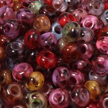 20pcs/Pack Manik-manik Transparan Berwarna-warni Motif Leopard dengan Lubang Besar Ukuran 14*8mm, Manik-manik Akrilik Motif Leopard Modis untuk Musim Gugur/Dingin, Gantungan Kunci Ponsel, dan Hiasan Tas Buatan Tangan DIY - Manik-manik berlubang besar bermotif macan tutul transparan - View 8