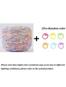 Rainbow Horse Mohair Blend Flat Yarn - "Starry Sky" Series, Suitable For Sweaters, Dolls And Bags DIY Knitting Materials, Yarn Knitted For Making Sweaters, Scarves, Bags And Other Handmade Crafts - Multicolor - View 14