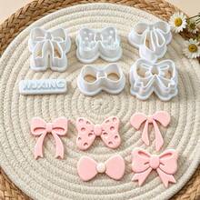 6Pcs Bow Pattern Clay Cutters, For Handmade Earring Pendant Ornament Craft, DIY Craft Lovers, Ideal Handmade Gift Choice - 6pcs - View 2