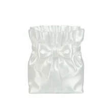 Cute Bow Satin Makeup Brush Holder, 3D Printed Storage Decor, Bow Pen Holder Storage Tube, Pleated Silky Makeup Storage Cup, Decorative Desktop Storage Container Suitable For Vanity, Girls Makeup Accessories - Multicolor - View 10