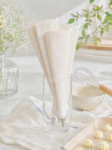 1pc Super Thick Pastry Bag For Baking & Decorating Cakes & Cookies, Reusable Back To School - White - View 2