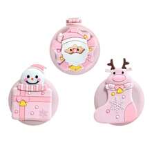Christmas Limited Edition Handheld Styling Hairbrush, Portable Hair Comb, Suitable For Daily Travel, Air Cushion Mirror Air Cushion Brush - Pink - View 1
