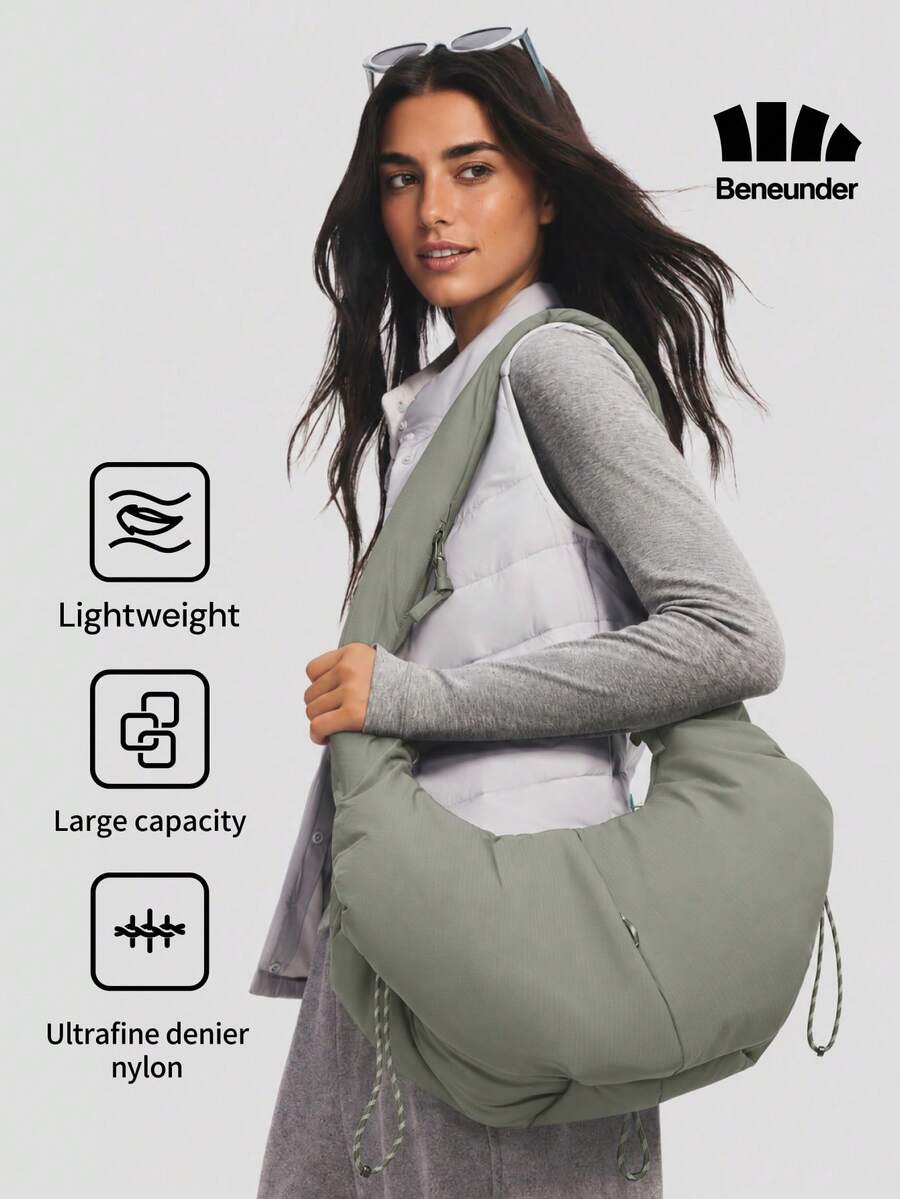 Beneunder Portable Crossbody Soft Bag LC010 - Mountain Mist Green - View 1