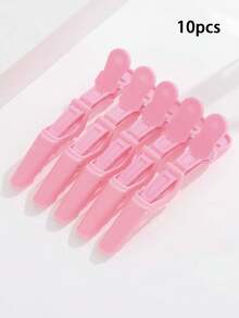 10/5/1pc Multi-Color Crocodile Hair Clips, Durable Non-Slip Grip, Easy To Style, Suitable For Dyeing, Perming And Sectioning, High-Quality Plastic Crocodile Clips, Suitable For Hairstylists And Home Users - Multicolor - View 9