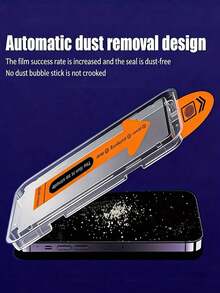 MSRI 4pcs/Pack, One-Click Dust-Free Screen Protector Film, Tempered Glass Film, Made Of Premium Reinforced Glass Material, Excellent Scratch And Wear Resistance, Effectively Avoids Screen Damage Caused By Daily Friction And Scratches, Long-Lasting Protection For Screen Clarity And Cleanliness, Extremely Smooth Surface, Optimized Touch Response, Sensitive Touch, Precise And Stable Point Recognition, Compatible With IPhone Ultra/18 Pro Max/18 Pro/18/17E/17 Pro Max/16 Pro Max/15 Pro Max/14 Pro Max/13 Pro Max/12 Pro Max/11 Pro Max/17 Pro/16 Pro/15/14/13/12/11 And Other Series. - Clear - View 5