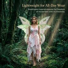 Adult Fairy Tale Style Outfit With Colorful Butterfly Wings, Perfect For Halloween Costume, Theme Party And Stage Performance - Multicolor - View 2
