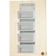 Over-The-Door Hanging Storage Organizer, 5-Tier Hanging Door Storage Bag With 5 Large Capacity Pockets, Anti-Tilt, 44 Lbs Load Capacity, Suitable For Bedroom, Bathroom, Storage Room, Nursery - Dark Grey - View 16